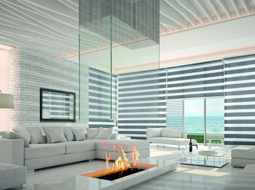 store jour nuit gris et blanc