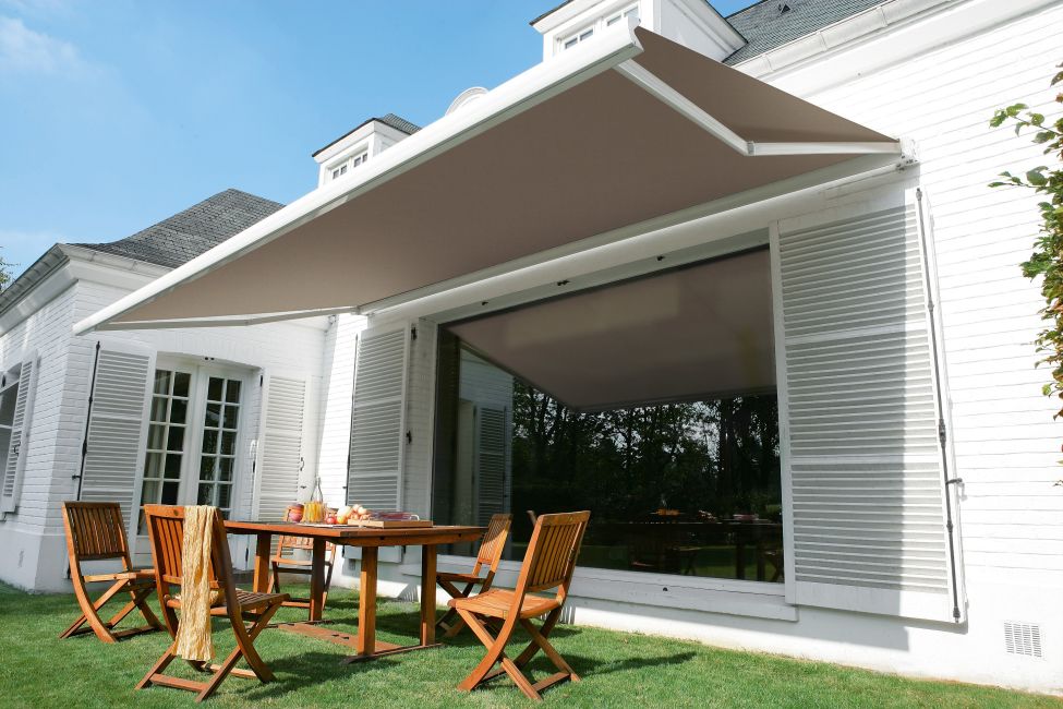 store banne coffre integral gris taupe