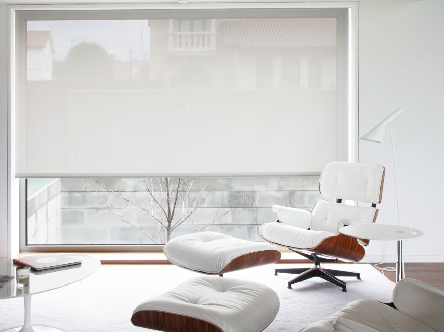 store enrouleur grande dimension blanc